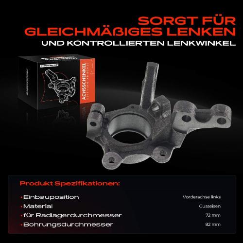 Frankberg 1x Achsschenkel Radaufhängung Vorderachse Links für Renault Kangoo Megane I Scénic I Bild Frankberg 1x Achsschenkel Radaufhängung Vorderachse Links für Renault Kangoo Megane I Scénic I