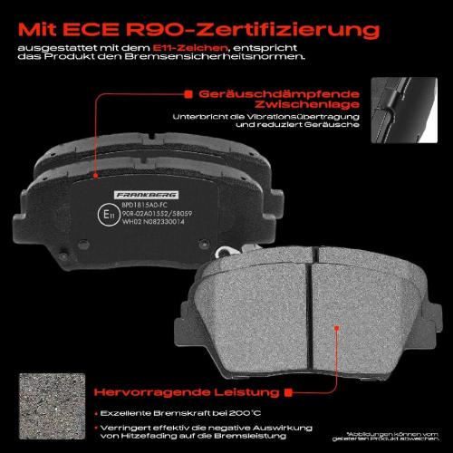 2x Bremsscheiben 4x Bremsbeläge Vorderachse für Hyundai i30 PD PDE PDEN i30 Kombi PDE 1.4L Bj ab 2016 Bild 2x Bremsscheiben 4x Bremsbeläge Vorderachse für Hyundai i30 PD PDE PDEN i30 Kombi PDE 1.4L Bj ab 2016