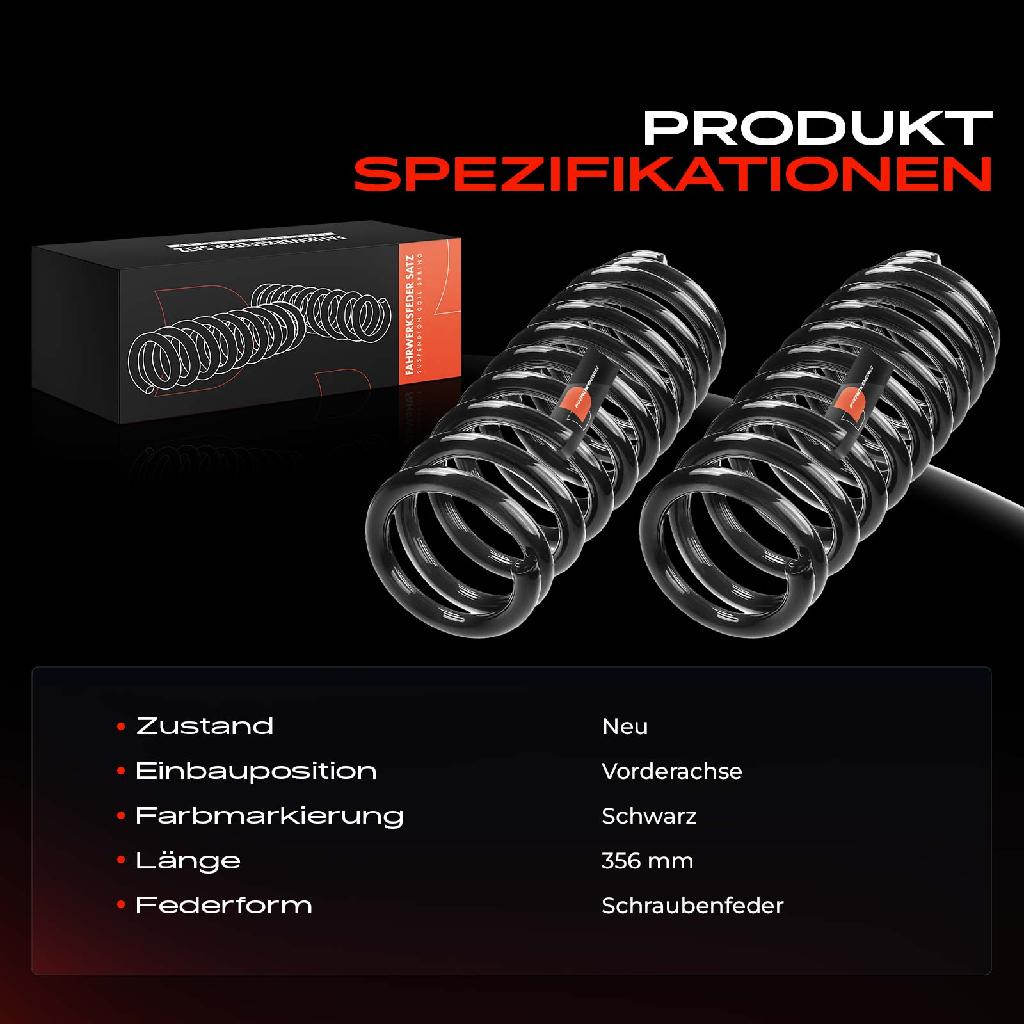 2x Fahrwerksfeder Vorderachse für Honda Civic EJ EG EG EH MB MC MA EK 1991-2001