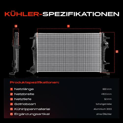 1x Kühler Wasserkühler Motorkühler für Renault Grand Scénic III Van 1.6L 2.0L 2009-2023 Bild 1x Kühler Wasserkühler Motorkühler für Renault Grand Scénic III Van 1.6L 2.0L 2009-2023