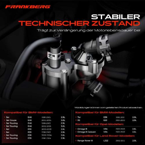 1x Thermostat Kühlmittel für BMW 3er E46 5er E39 7er X5 Land Rover Opel Omega B V94 Bild 1x Thermostat Kühlmittel für BMW 3er E46 5er E39 7er X5 Land Rover Opel Omega B V94