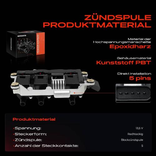 Frankberg 1x Zündmodul Zündspule für VW Passat Variant Audi A4 Avant Cabriolet A6 A8 Skoda Superb I 2.4L 2.8L 1995-2008 Bild Frankberg 1x Zündmodul Zündspule für VW Passat Variant Audi A4 Avant Cabriolet A6 A8 Skoda Superb I 2.4L 2.8L 1995-2008
