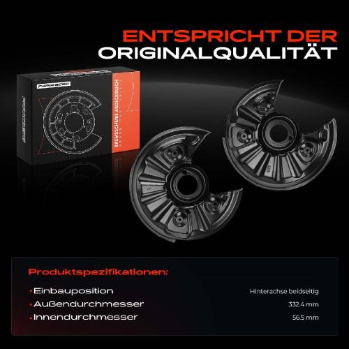 2x Ankerblech Bremsscheibe Hinterachse Beidseitig für VW Passat 3G CB Tiguan Touran Audi TT Seat Bild 2x Ankerblech Bremsscheibe Hinterachse Beidseitig für VW Passat 3G CB Tiguan Touran Audi TT Seat