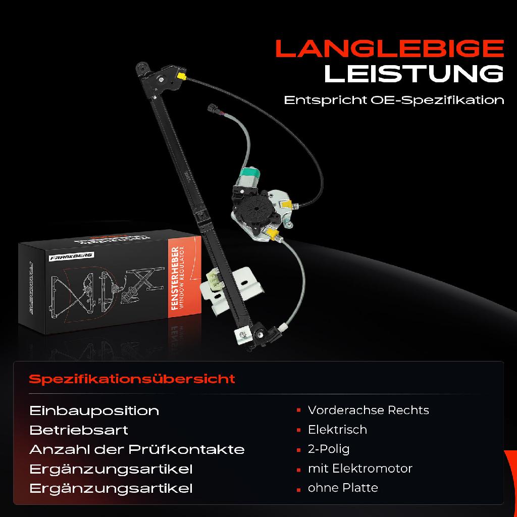 1x Fensterheber Vorne Rechts für VW Transporter IV 1990-2003