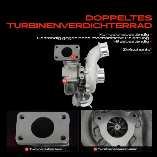 1x Abgasturbolader für Audi A4 Avant Cabriolet A6 A8 Allroad Skoda Superb I VW Passat Variant Bild 1x Abgasturbolader für Audi A4 Avant Cabriolet A6 A8 Allroad Skoda Superb I VW Passat Variant