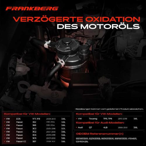 1x Ölabscheider Kurbelgehäuseentlüftung für VW Passat 3C Touareg Audi Q7 3.6L Bild 1x Ölabscheider Kurbelgehäuseentlüftung für VW Passat 3C Touareg Audi Q7 3.6L