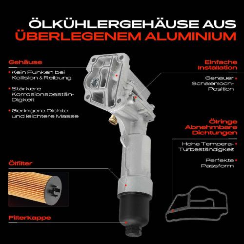 1x ÖlkühlerÖlfilter für Mercedes-Benz W203 W204 W211 B906 R171 Bild 1x ÖlkühlerÖlfilter für Mercedes-Benz W203 W204 W211 B906 R171