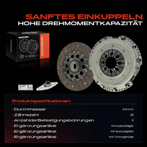 Frankberg 1x Kupplungssatz für BMW 1er 2 Coupe 3 Gran Turismo 3er Touring 4 Cabriolet 5er X1 X3 X4 2.0L Bild Frankberg 1x Kupplungssatz für BMW 1er 2 Coupe 3 Gran Turismo 3er Touring 4 Cabriolet 5er X1 X3 X4 2.0L