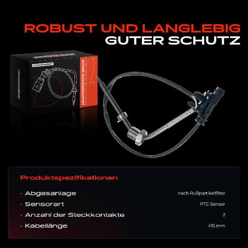 1x Abgastemperatursensor für Volvo C30 C70 S40 S60 S80 2.0L 2.4L Bild 1x Abgastemperatursensor für Volvo C30 C70 S40 S60 S80 2.0L 2.4L