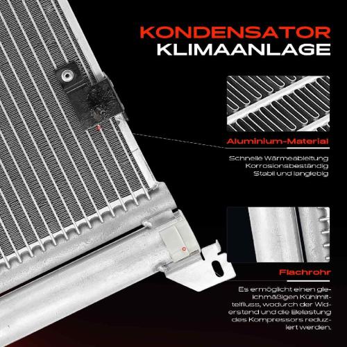 Frankberg 1x Kondensator Klimaanlage für Opel Astra H Zafira 1.3L 1.7L 1.9L Bild Frankberg 1x Kondensator Klimaanlage für Opel Astra H Zafira 1.3L 1.7L 1.9L