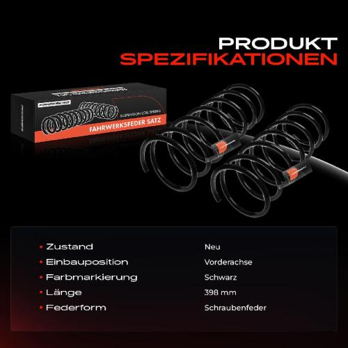 Frankberg 2x Fahrwerksfeder Vorderachse für BMW 5er E34 5er Touring 1.8L 2.0L 2.5L 1988-1997 Bild Frankberg 2x Fahrwerksfeder Vorderachse für BMW 5er E34 5er Touring 1.8L 2.0L 2.5L 1988-1997
