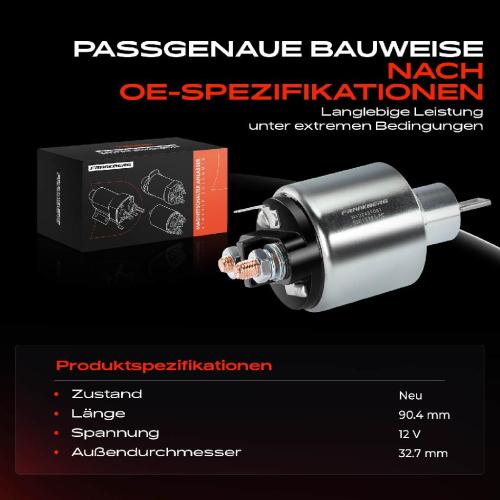1x Magnetschalter Starter für Peugeot Partner 307 Citroën C15 C2 Suzuki Vitara Fiat Bild 1x Magnetschalter Starter für Peugeot Partner 307 Citroën C15 C2 Suzuki Vitara Fiat