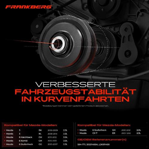 1x Riemenscheibe Kurbelwelle für Mazda 3 6 Hatchback Stufenheck Stufenheck CX-7 Bild 1x Riemenscheibe Kurbelwelle für Mazda 3 6 Hatchback Stufenheck Stufenheck CX-7