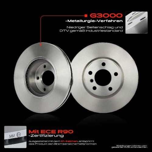 2x Bremsscheiben Vorderachse für BMW X3 F25 X4 F26 1.6L 2.0L 3.0L 2010-2018 Bild 2x Bremsscheiben Vorderachse für BMW X3 F25 X4 F26 1.6L 2.0L 3.0L 2010-2018