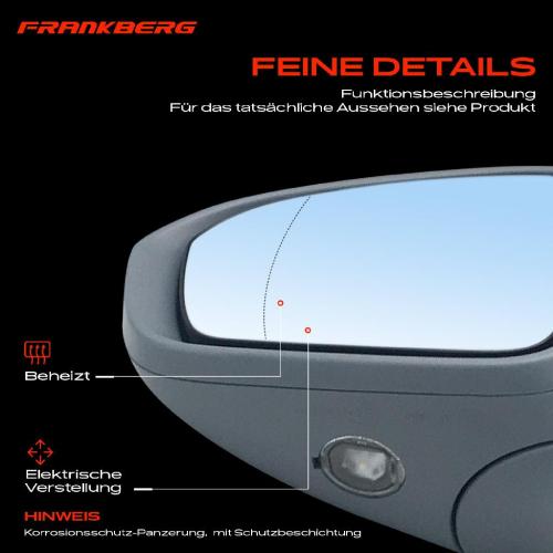 1x Außenspiegel Links für Ford Mondeo V CE CD CF 1.0L 1.5L 1.6L 2.0L 2.5L Bj ab 2012 Bild 1x Außenspiegel Links für Ford Mondeo V CE CD CF 1.0L 1.5L 1.6L 2.0L 2.5L Bj ab 2012