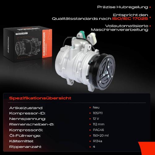 1x Klimakompressor für Hyundai Getz TB 1.1L 2002-2009 Bild 1x Klimakompressor für Hyundai Getz TB 1.1L 2002-2009