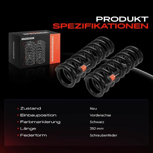 2x Fahrwerksfeder Vorderachse für Nissan NP300 Navara Pick-up D23 D23T 2.3L Bj ab 2015 Bild 2x Fahrwerksfeder Vorderachse für Nissan NP300 Navara Pick-up D23 D23T 2.3L Bj ab 2015