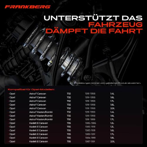 Frankberg 2x Fahrwerksfeder Hinterachse für Opel Astra F T92 Kadett E T85 1984-1999 Bild Frankberg 2x Fahrwerksfeder Hinterachse für Opel Astra F T92 Kadett E T85 1984-1999