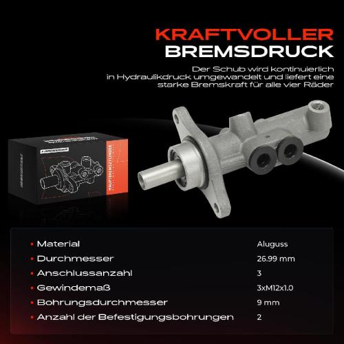 1x Hauptbremszylinder Bremszylinder für VW Transporter T5 Touareg Porsche Cayenne Bild 1x Hauptbremszylinder Bremszylinder für VW Transporter T5 Touareg Porsche Cayenne