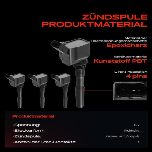 Frankberg 4x Z ndspule+4x Z ndkerze f r VW Golf Sportsvan VI VII Variant Polo Van T-Cross Caddy MPV Kasten/MPV Load UP Bild Frankberg 4x Z ndspule+4x Z ndkerze f r VW Golf Sportsvan VI VII Variant Polo Van T-Cross Caddy MPV Kasten/MPV Load UP