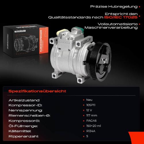 1x Klimakompressor für KIA Picanto TA 1.0L 2011 Bild 1x Klimakompressor für KIA Picanto TA 1.0L 2011