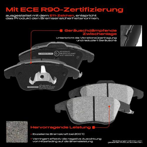4x Bremsbeläge Vorderachse für Ford Galaxy Mondeo V Schrägheck Stufenheck Turnier S-Max 2014-2025 Bild 4x Bremsbeläge Vorderachse für Ford Galaxy Mondeo V Schrägheck Stufenheck Turnier S-Max 2014-2025