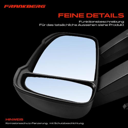 Frankberg 1x Außenspiegel Links für Citroën Jumper Fiat Ducato 250 Peugeot Boxer 2006-2025 Bild Frankberg 1x Außenspiegel Links für Citroën Jumper Fiat Ducato 250 Peugeot Boxer 2006-2025