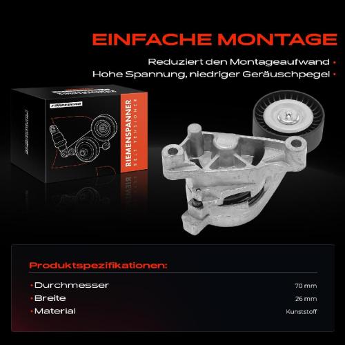 1x Spannrolle Riemenspanner für VW Golf V Passat Audi A3 Seat Skoda 1.9L 2.0L Bild 1x Spannrolle Riemenspanner für VW Golf V Passat Audi A3 Seat Skoda 1.9L 2.0L