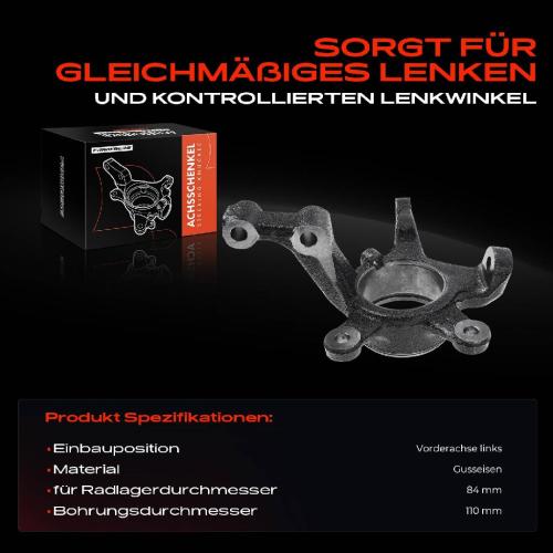 1x Achsschenkel Radaufhängung Vorderachse Links für Mercedes-Benz A-Klasse W169 B-Klasse W245 Bild 1x Achsschenkel Radaufhängung Vorderachse Links für Mercedes-Benz A-Klasse W169 B-Klasse W245