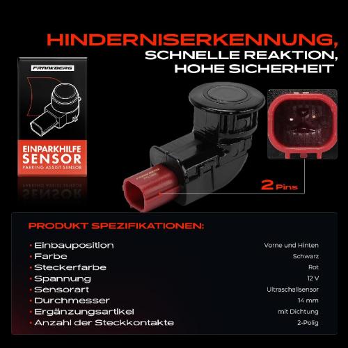 1x Parksensor PDC Sensor Vorne und Hinten für Honda CR-V 3 RE 2.0L 2.2L Bj ab 2006 Bild 1x Parksensor PDC Sensor Vorne und Hinten für Honda CR-V 3 RE 2.0L 2.2L Bj ab 2006