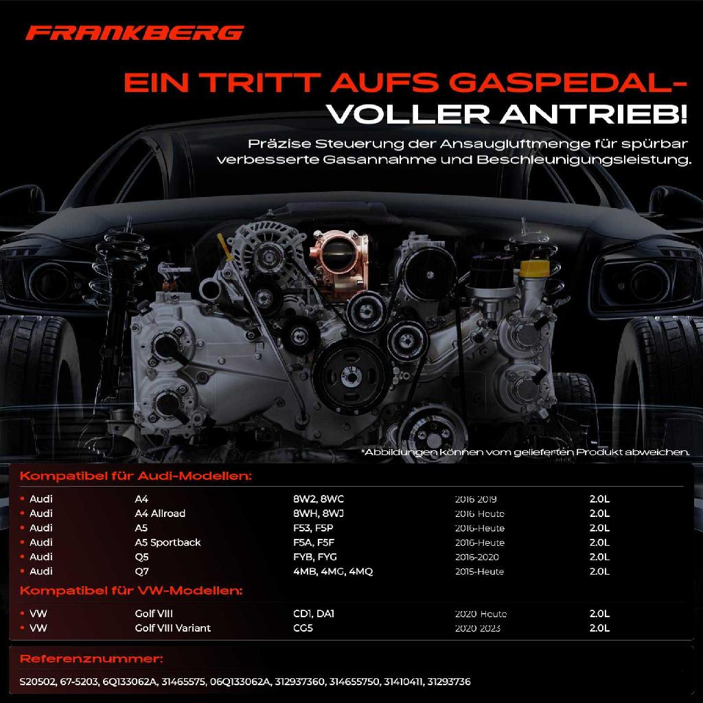 1x Drosselklappe Drosselklappenstutzen für Audi A5 Sportback Q5 A4 Allroad 8WH 8WJ