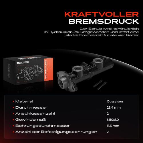 1x Hauptbremszylinder Bremszylinder für Nissan Patrol III 160 260 2.8L 3.2L Bild 1x Hauptbremszylinder Bremszylinder für Nissan Patrol III 160 260 2.8L 3.2L