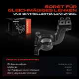 1x Achsschenkel Radaufhängung Vorderachse Rechts für VW Multivan 5 Transporter 5 2003-2015