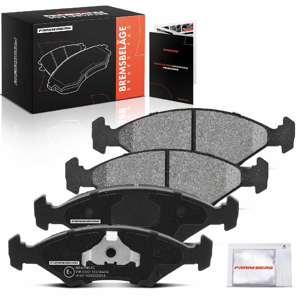 Frankberg 4x Bremsbeläge Vorderachse für Ford Escort III Cabriolet Express IV Turnier Fiesta I II Kasten