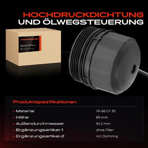1x Deckel Ölfiltergehäuse für Jaguar F-Pace XE XF Land Rover Range Rover Discovery Bild 1x Deckel Ölfiltergehäuse für Jaguar F-Pace XE XF Land Rover Range Rover Discovery