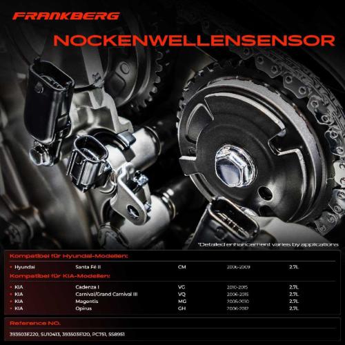 1x Nockenwellenposition Sensor für Hyundai Santa Fé II CM KIA Magentis Opirus 2.7L Bild 1x Nockenwellenposition Sensor für Hyundai Santa Fé II CM KIA Magentis Opirus 2.7L