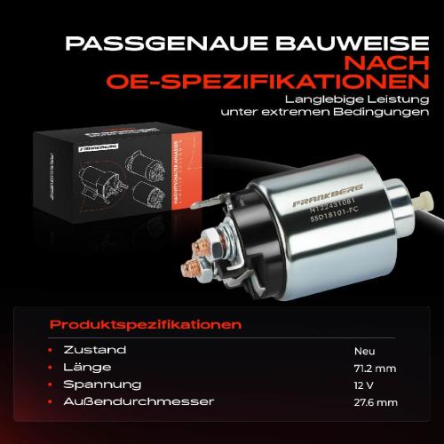 1x Magnetschalter Starter für Mitsubishi Grandis Lancer VII Outlander I 2.0L 2.4L Bild 1x Magnetschalter Starter für Mitsubishi Grandis Lancer VII Outlander I 2.0L 2.4L