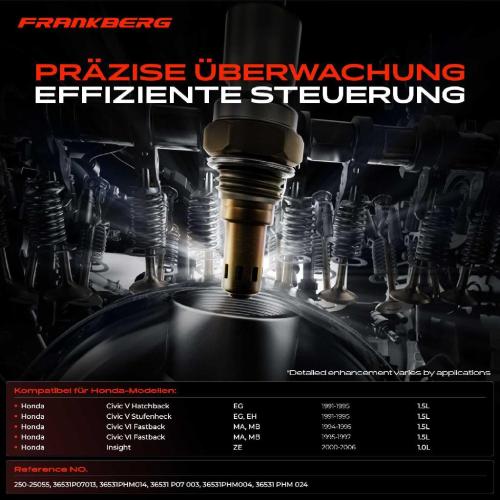 1x Lambdasonde Regelsonde Vor Katalysator für Honda Civic V Hatchback Stufenheck EG EH Civic VI Fastback MA MB Bild 1x Lambdasonde Regelsonde Vor Katalysator für Honda Civic V Hatchback Stufenheck EG EH Civic VI Fastback MA MB