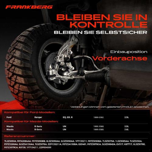 1x Querlenker Satz Vorderachse für Ford Ranger EQ ER R Mazda B-Serie UN 2.5L 2.6L 1999-2006 Bild 1x Querlenker Satz Vorderachse für Ford Ranger EQ ER R Mazda B-Serie UN 2.5L 2.6L 1999-2006