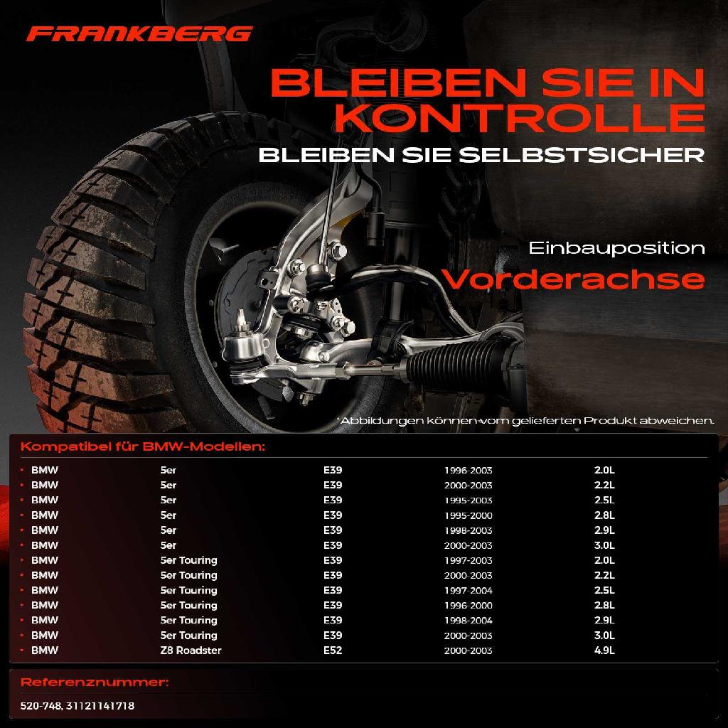 1x Querlenker Vorderachse für BMW 5er E39 5er Touring Z8 Roadster E52 2.0L 2.2L 2.5L 1995-2004