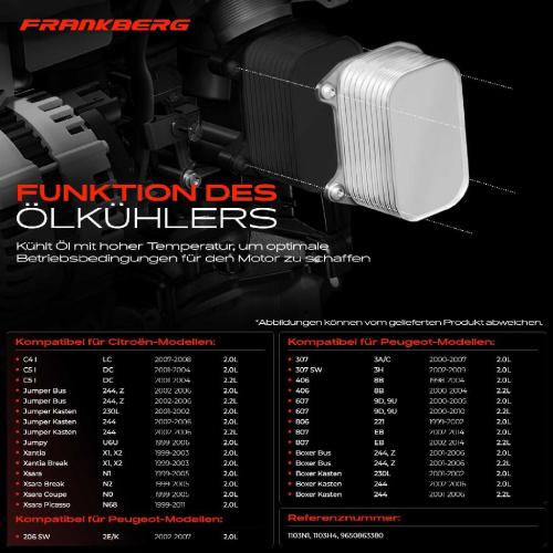 1x Ölkühler Motoröl für Citroën Berlingo C4 I C5 I C8 Jumpy Xantia Xsara 206 306 Bild 1x Ölkühler Motoröl für Citroën Berlingo C4 I C5 I C8 Jumpy Xantia Xsara 206 306