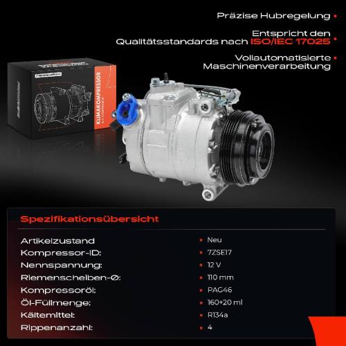 1x Klimakompressor für BMW F10 F07 F13 X6 Rolls-Royce Alpina B6 4.4L 6.6L Bild 1x Klimakompressor für BMW F10 F07 F13 X6 Rolls-Royce Alpina B6 4.4L 6.6L