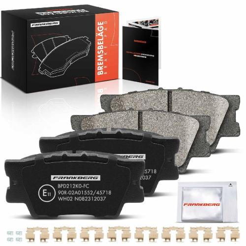 4x Bremsbeläge Hinterachse für Toyota Avalon Stufenheck Camry RAV 4 III IV 1999-2019 Bild 4x Bremsbeläge Hinterachse für Toyota Avalon Stufenheck Camry RAV 4 III IV 1999-2019