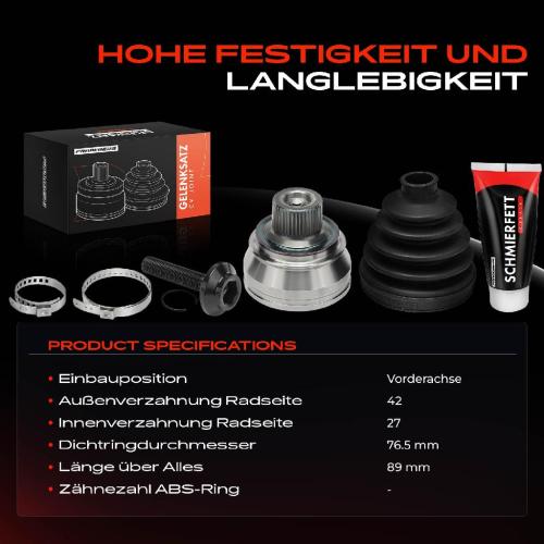 Frankberg 1x Antriebswelle Gelenksatz Vorderachse f r Audi A4 8K2 8K5 A5 8T A6 4G A7 A8 4H Q5 8RB Bild Frankberg 1x Antriebswelle Gelenksatz Vorderachse f r Audi A4 8K2 8K5 A5 8T A6 4G A7 A8 4H Q5 8RB