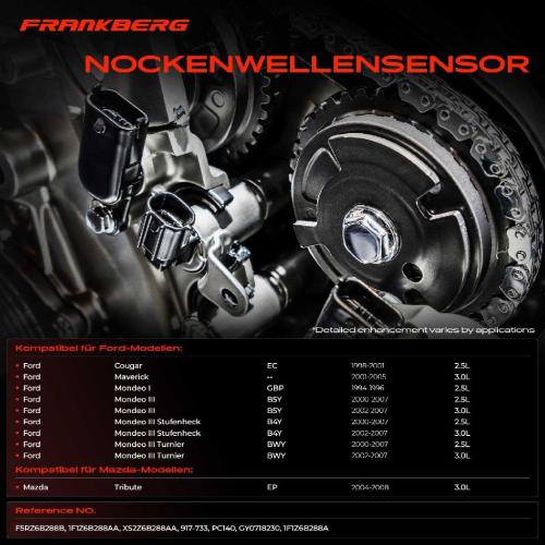 1x Nockenwellenposition Sensor für Ford Mondeo I II III Cougar Maverick 2.5L 3.0L Bild 1x Nockenwellenposition Sensor für Ford Mondeo I II III Cougar Maverick 2.5L 3.0L