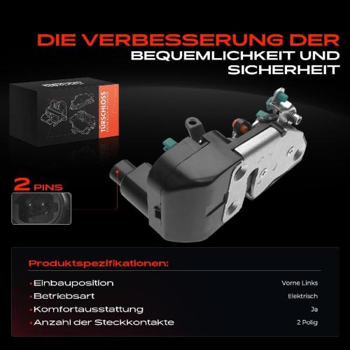 1x Türschloss Vorne Links für Jeep Cherokee Grand I 2.1L 2.5L 4.0L 4.2L 5.2L 5.9L 1983-2001 Bild 1x Türschloss Vorne Links für Jeep Cherokee Grand I 2.1L 2.5L 4.0L 4.2L 5.2L 5.9L 1983-2001