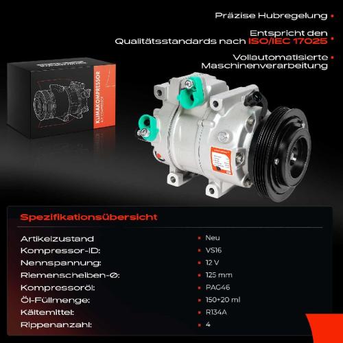 1x Klimakompressor für Hyundai Elantra HD i30 FD KIA Pro Cee'D ED 2.0L Bild 1x Klimakompressor für Hyundai Elantra HD i30 FD KIA Pro Cee'D ED 2.0L