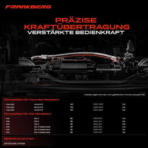 1x Seilzug Feststellbremse Hinterachse rechts für Hyundai Accent III MC KIA Rio II JB Bild 1x Seilzug Feststellbremse Hinterachse rechts für Hyundai Accent III MC KIA Rio II JB