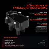 1x Zündspule Zündkerze für Dacia Dokker Express Kasten/MPV MPV Lodgy Logan MCV II Pick-up Sandero Solenza