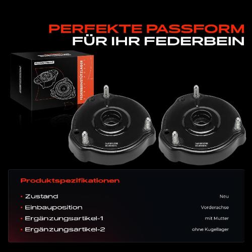 2x Domlager Federbeinstütz lager für Mercedes-Benz W211 VF211 S211 C219 Bild 2x Domlager Federbeinstütz lager für Mercedes-Benz W211 VF211 S211 C219